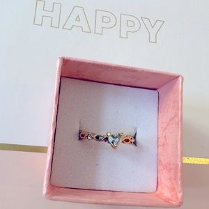 NWT Beautiful Aqua Blue Heart Ring🩵